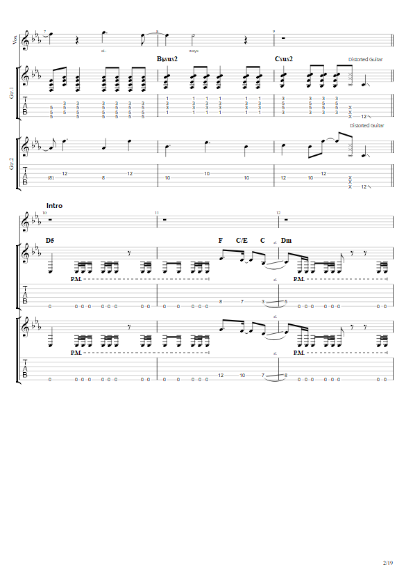 Retain You - Guitar TAB with Vocals (Digital Download)