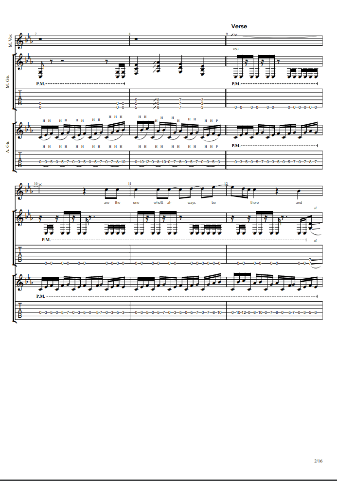 See My Soul - Guitar TAB with Vocals (Digital Download)