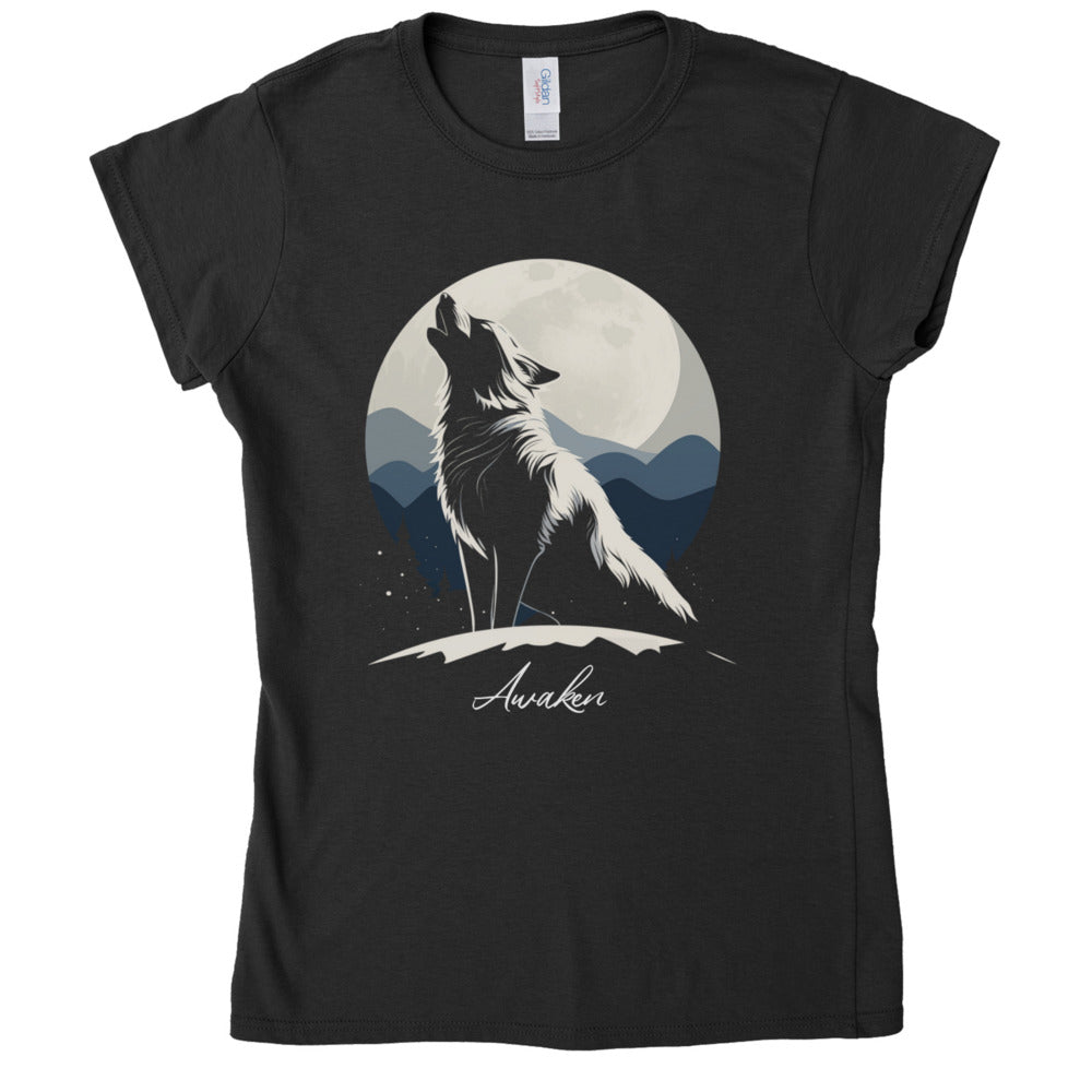 Awaken Wolf Silhouette Women's T-Shirt