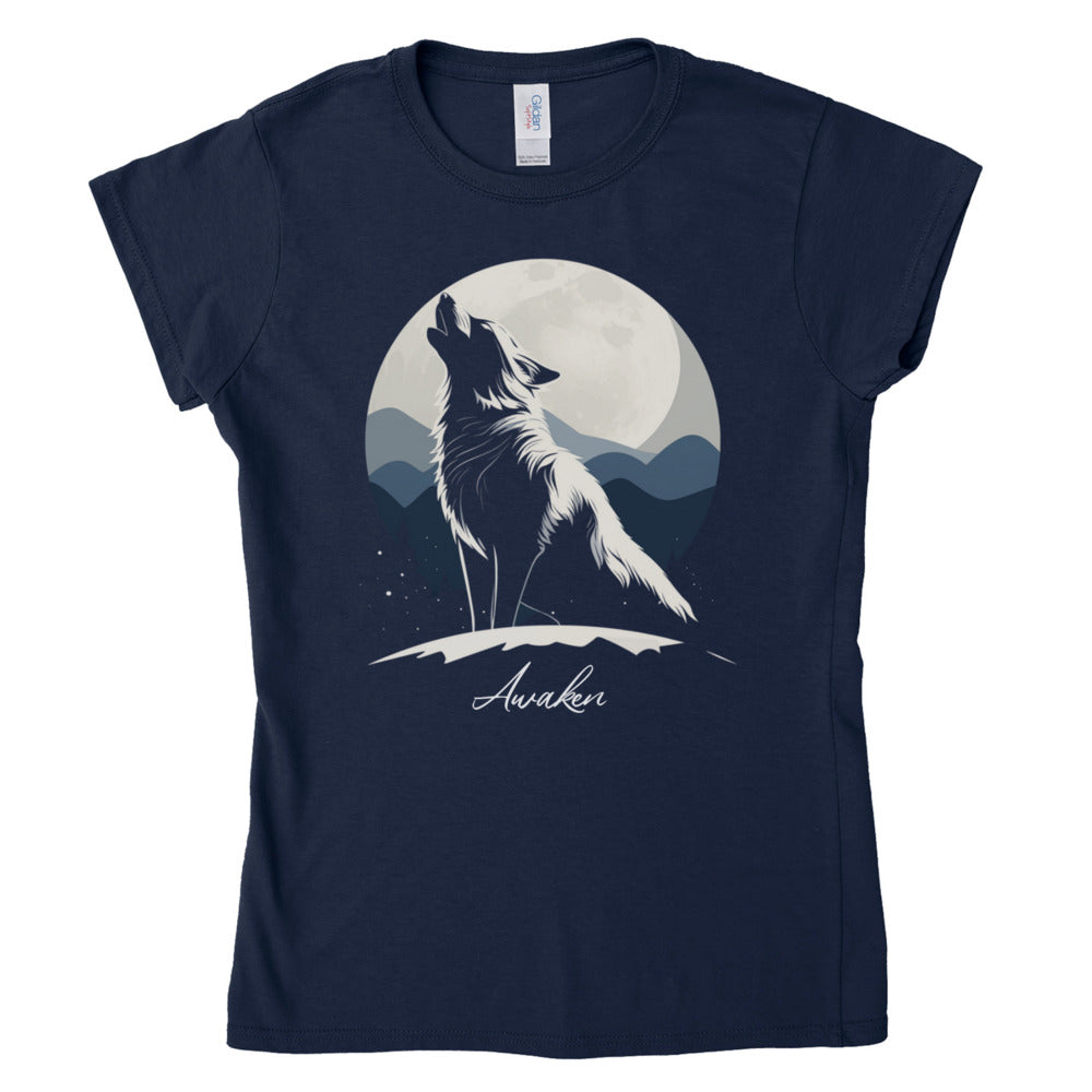 Awaken Wolf Silhouette Women's T-Shirt