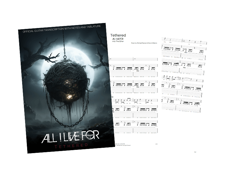 Tethered - Guitar TAB with Vocals (Digital Download)