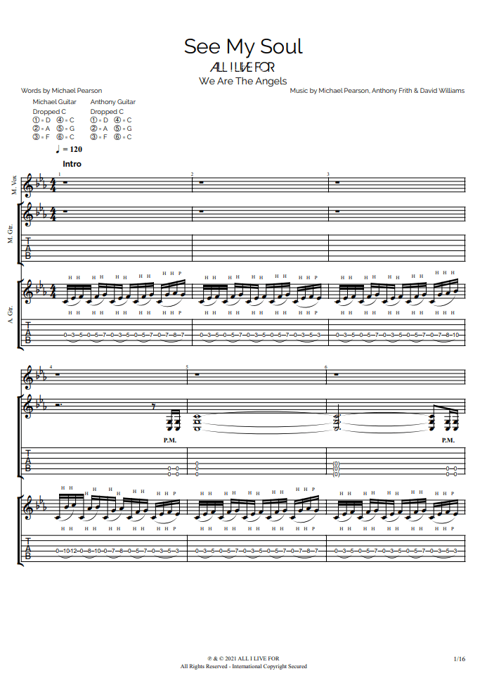 See My Soul - Guitar TAB with Vocals (Digital Download)