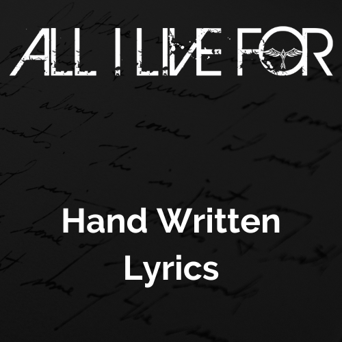 Hand Written Lyrics (Signed)